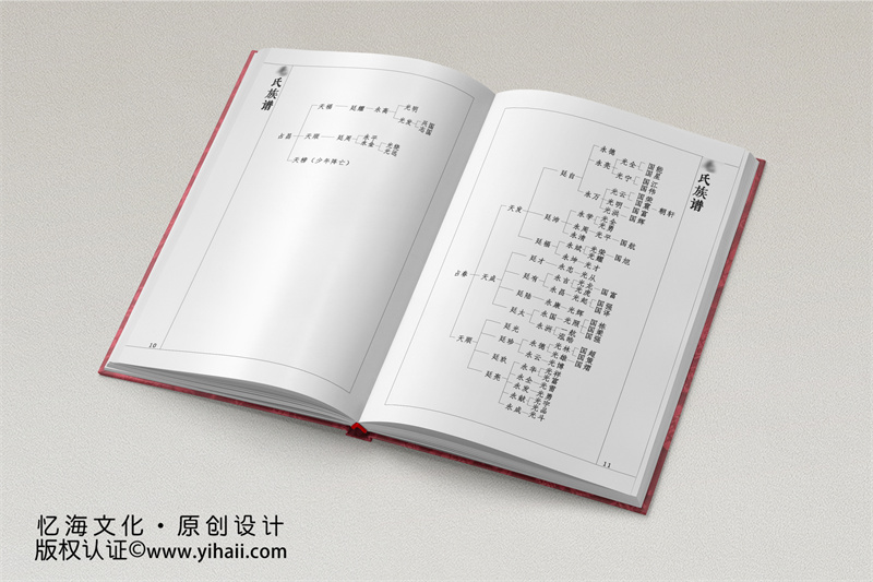 楊氏家譜制作-族譜印刷定制設計