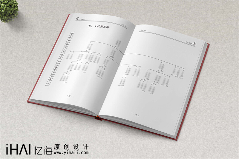 設計一本王氏族譜