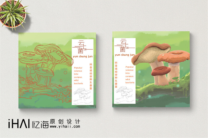 野生菌科普進(jìn)校園精裝宣傳畫(huà)冊(cè)定制