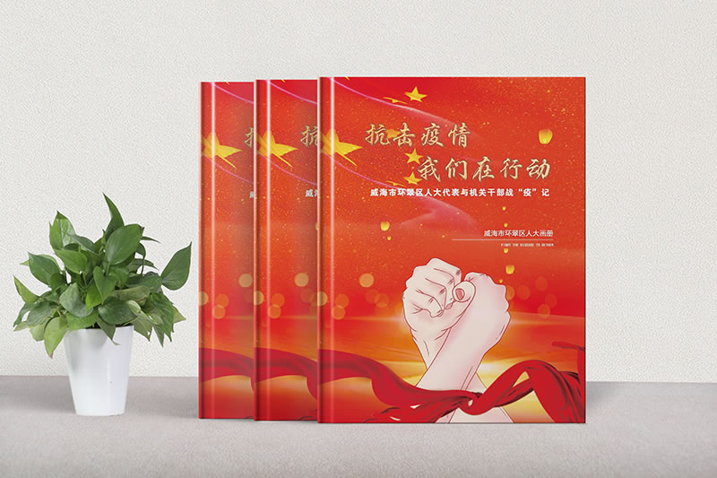 戰(zhàn)疫記紀念冊-抗擊疫情紀念冊制作-機關(guān)單位疫情防控紀念冊