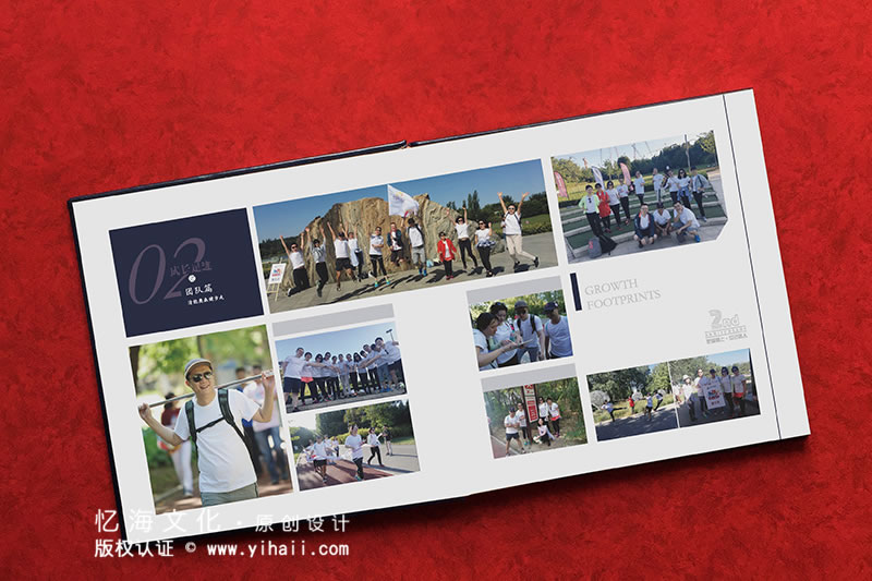 昆明憶海文化-企業(yè)成立2周年紀(jì)念冊定制-公司兩周年活動畫冊制作