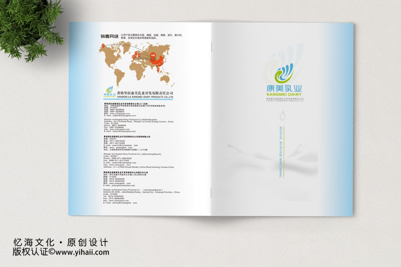 昆明憶海文化-乳業(yè)公司宣傳畫冊設計