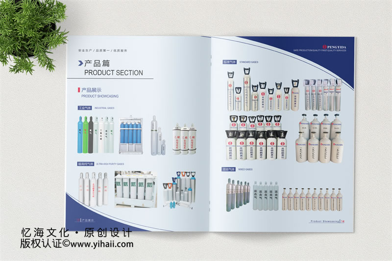 企業(yè)宣傳畫冊設(shè)計-昆明氣體公司畫冊制作