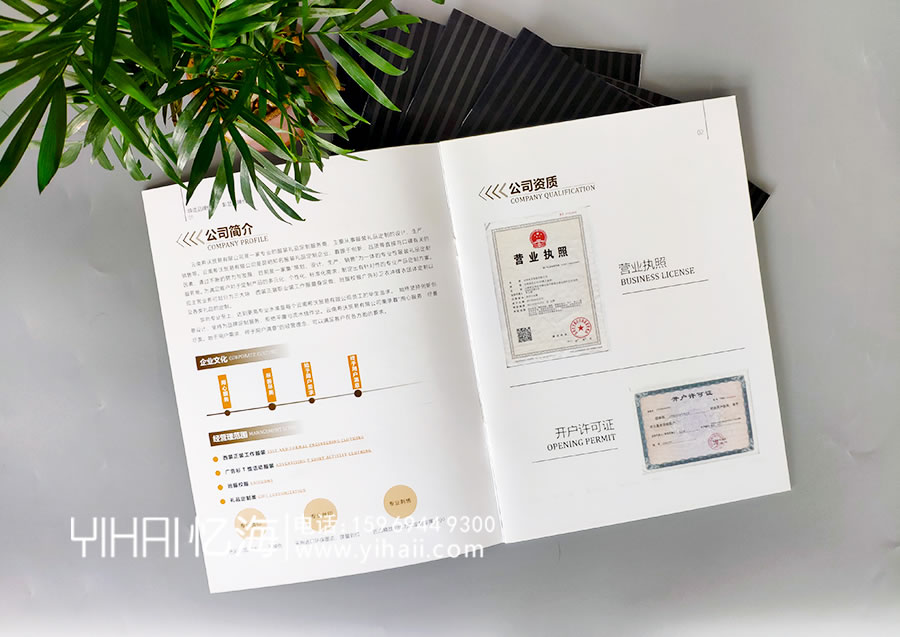 昆明憶海文化企業(yè)畫冊封面設(shè)計制作-定制企業(yè)宣傳畫冊　