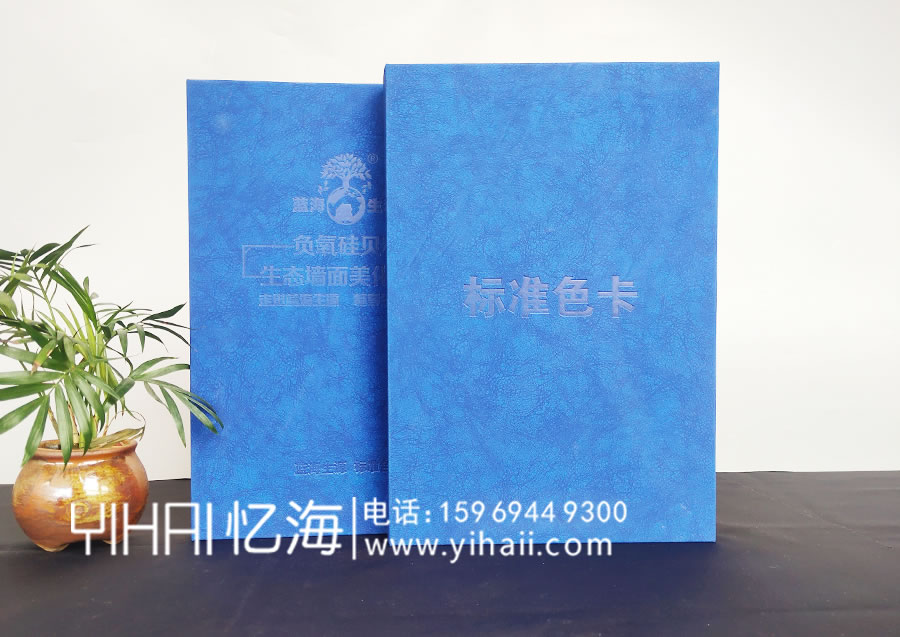 昆明憶海文化藍(lán)海生源標(biāo)準(zhǔn)色卡設(shè)計制作